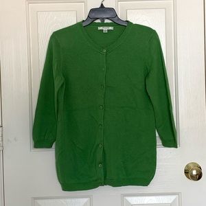 Liz Claireborne green cardigan
